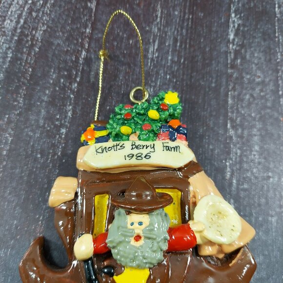 Knotts Berry Farm 1986 Santa Christmas Ornament Vintage - Picture 2 of 8